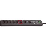 Brennenstuhl Secure-Tec 8fach, Steckdosenleiste grau, Anthrazit, Master/Slave
