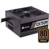 Corsair CX750M, PC-Netzteil schwarz, 4x PCIe, Kabel-Management, 750 Watt