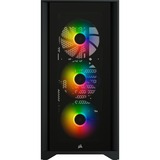 Corsair iCUE 4000X RGB, Tower-Gehäuse schwarz, Tempered Glass