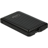 DeLOCK Externes Gehäuse für 2.5″ SATA HDD / SSD mit USB Type-C - IP66, Laufwerksgehäuse schwarz