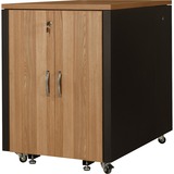 Digitus 483 mm (19") SOUNDproof Schrank, 17 HE, IT-Schrank braun, Teak