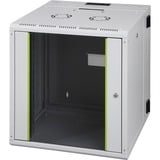 Digitus Wandgehäuse Unique Serie - zweiteilig, schwenkbar, IT-Schrank grau, 12 Höheneinheiten