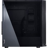 Inter-Tech W-III RGB, Tower-Gehäuse schwarz, Frontblende aus Tempered Glass 