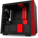 NZXT H210i, Tower-Gehäuse schwarz/rot, Tempered Glass