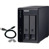 QNAP TR-002 Erweiterungsgehäuse, Laufwerksgehäuse schwarz, RAID-Unterstützung