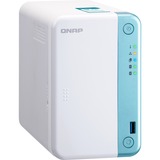QNAP TS-251D-4G, NAS weiß/hellblau
