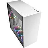 Sharkoon PURE STEEL White RGB, Tower-Gehäuse weiß, gehärtetes Glas