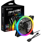 Sharkoon SHARK Blades RGB Fan, Gehäuselüfter schwarz