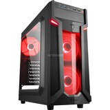 Sharkoon VG6-W red, Tower-Gehäuse schwarz, Seitenteil aus Acryl