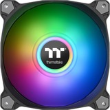Thermaltake Pure Duo 14 ARGB Sync Radiator Fan, Gehäuselüfter schwarz/transparent, 2er Set, 1x Controller, 140 mm