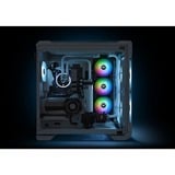 Thermaltake Pure Duo 14 ARGB Sync Radiator Fan, Gehäuselüfter schwarz/transparent, 2er Set, 1x Controller, 140 mm