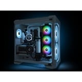 Thermaltake Pure Duo 14 ARGB Sync Radiator Fan, Gehäuselüfter schwarz/transparent, 2er Set, 1x Controller, 140 mm