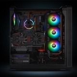 Thermaltake Pure Plus 12 RGB Radiator Fan TT Premium Edition, Gehäuselüfter schwarz, 3er Set, 1x Controller, 120 mm