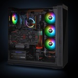 Thermaltake Pure Plus 12 RGB Radiator Fan TT Premium Edition, Gehäuselüfter schwarz, 3er Set, 1x Controller, 120 mm