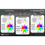 Thermaltake Pure Plus 12 RGB Radiator Fan TT Premium Edition, Gehäuselüfter schwarz, 3er Set, 1x Controller, 120 mm