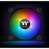 Thermaltake Pure Plus 12 RGB Radiator Fan TT Premium Edition, Gehäuselüfter schwarz, 3er Set, 1x Controller, 120 mm