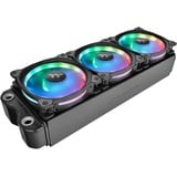 Thermaltake Riing Duo 14 RGB Radiator Fan 3 Pack, Gehäuselüfter schwarz, 3er Set, 1x Controller