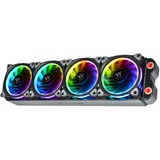 Thermaltake Riing Plus 14 LED RGB Radiator Fan TT Premium, Gehäuselüfter schwarz, 3er Set, 1x Controller, 140 mm