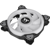 Thermaltake Riing Quad 12 RGB Radiator Fan TT Premium Edition 3 Pack, Gehäuselüfter schwarz, 3er Set, 1x Controller, 120 mm