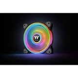 Thermaltake Riing Quad 12 RGB Radiator Fan TT Premium Edition 3 Pack, Gehäuselüfter schwarz, 3er Set, 1x Controller, 120 mm