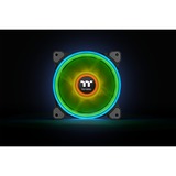 Thermaltake Riing Quad 12 RGB Radiator Fan TT Premium Edition 3 Pack, Gehäuselüfter schwarz, 3er Set, 1x Controller, 120 mm
