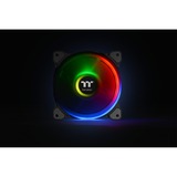 Thermaltake Riing Quad 12 RGB Radiator Fan TT Premium Edition 3 Pack, Gehäuselüfter schwarz, 3er Set, 1x Controller, 120 mm