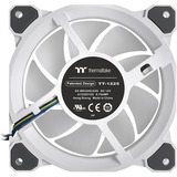 Thermaltake Riing Quad 12 RGB Radiator Fan TT Premium Edition 3 Pack, Gehäuselüfter weiß, 3er Set, 1x Controller, 120 mm