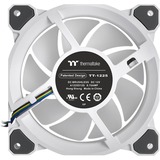 Thermaltake Riing Quad 12 RGB Radiator Fan TT Premium Edition 3 Pack, Gehäuselüfter weiß, 3er Set, 1x Controller