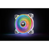 Thermaltake Riing Quad 12 RGB Radiator Fan TT Premium Edition 3 Pack, Gehäuselüfter weiß, 3er Set, 1x Controller