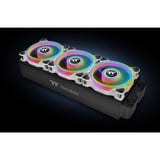 Thermaltake Riing Quad 14 RGB Radiator Fan TT Premium Edition 3 Pack, Gehäuselüfter weiß, 3er Set, 1x Controller, 140 mm