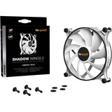 be quiet! Shadow Wings 2 PWM White 140 mm, Gehäuselüfter weiß/schwarz, 140 mm