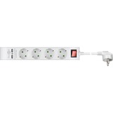 goobay Steckdosenleiste 4-fach weiß, 2x USB