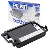 Brother Mehrfachkassette Schwarz PC-201, Farbband inkl. Thermotransferband