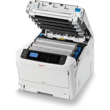 OKI C824dn, LED-Drucker grau/schwarz, USB, LAN