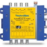 TechniSat TECHNIROUTER 5/1X8 G-R, Multischalter gelb/blau, kaskadierbar
