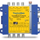 TechniSat TECHNIROUTER 5/2X4 G-R, Multischalter gelb/blau, kaskadierbar