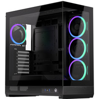 ENDORFY Fishtank 6000 Corona , Tower-Gehäuse schwarz, Tempered Glass x 2