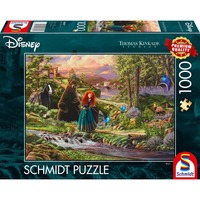 Schmidt Spiele Thomas Kinkade Studios: Disney Dreams Collection - Brave, Merida Legende der Highlands, Puzzle 1000 Teile