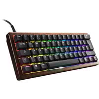 Sharkoon SKILLER SGK50 S4 Gen2 Wood PBT, Gaming-Tastatur holz/schwarz, DE-Layout, Gateron G Pro 3.0 Yellow