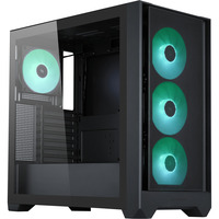 Silentware Flow 110 A-RGB , Tower-Gehäuse schwarz, Tempered Glass