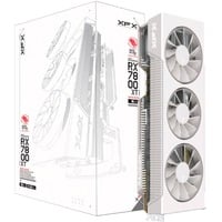XFX Radeon RX 7800 XT Quicksilver Magnetic Air Gaming White, Grafikkarte RDNA 3, GDDR6, 3x DisplayPort, 1x HDMI 2.1