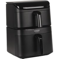 Cosori Heißluftfritteuse Turbo Tower Air CAF-DC121-ADER schwarz, 2.630 Watt, 2 Körbe mit 4,3 & 6,5 Liter