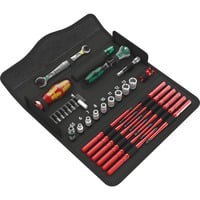 Wera Kraftform Kompakt W 2, 35-teilig, Werkzeug-Set schwarz, inkl. Zyklop Speed-Knarre mit schwenkbarem Kopf, 1/4"