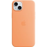 Apple Silikon Case mit MagSafe, Handyhülle hellorange, iPhone 15 Plus