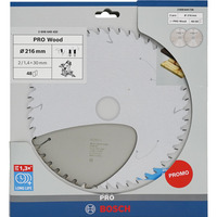 Bosch Professional PRO Wood Kreissägeblatt 216 mm 2 Stück, Promo-Pack