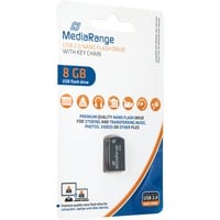 MediaRange USB Nano 8 GB, USB-Stick schwarz, USB-A 2.0