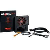 Thermal Grizzly WireView Pro II GPU 12V-2x6 R Noctua Edition, Messgerät schwarz, Ausrichtung: Reversed, Noctua NF-A4x10 PWM-Lüfter