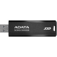 ADATA SC610 2000 GB, Externe SSD schwarz, USB-A 3.2 Gen 2