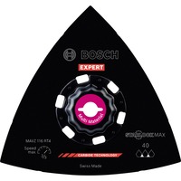 Bosch Professional Expert Carbide Schleifplatte MAVZ 116 RT4 MultiMaterial, Ø 116mm, Schleifscheibe Starlock Max, K40