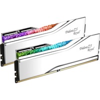 G.Skill DIMM 64 GB DDR5-6400 (2x 32 GB) Dual-Kit, Arbeitsspeicher silber, F5-6400J3239G32GX2-TR5S, Trident Z5 Royal, INTEL XMP